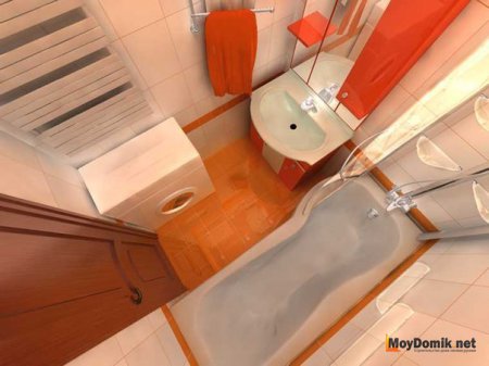 Интерьер ванной комнаты в панельном доме или хрущевке