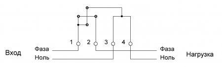Схема подключения однофазного счетчика