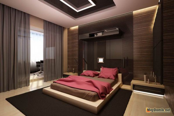 Современный интерьер спальни – красивые спальные комнаты в доме и квартире