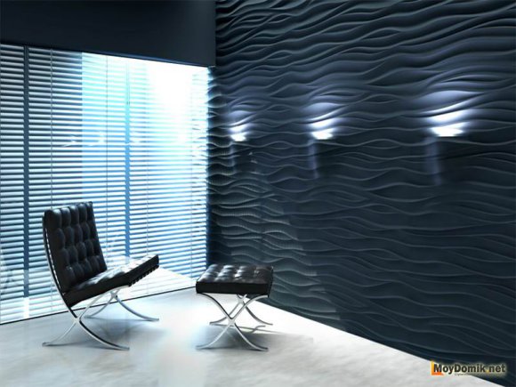 Декоративные 3д панели для стен в интерьере дома – креативный акцент в индустрии отделочных материалов