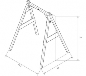 Схема каркаса детской качели